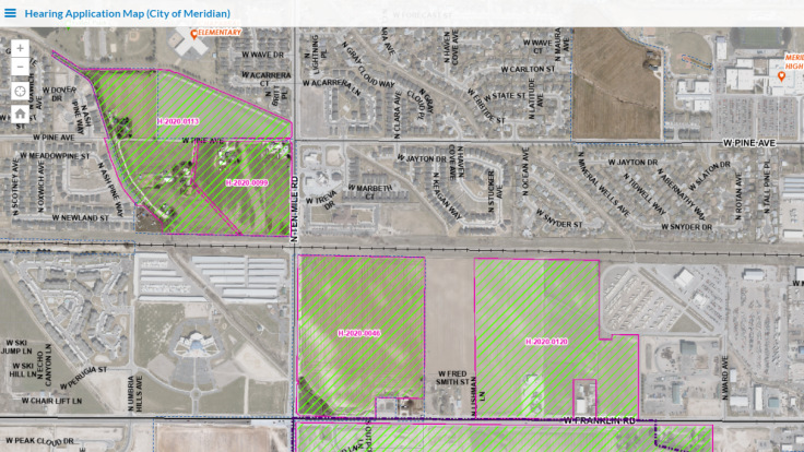 Meridian Idaho Zoning Map Meridian Gis Hub